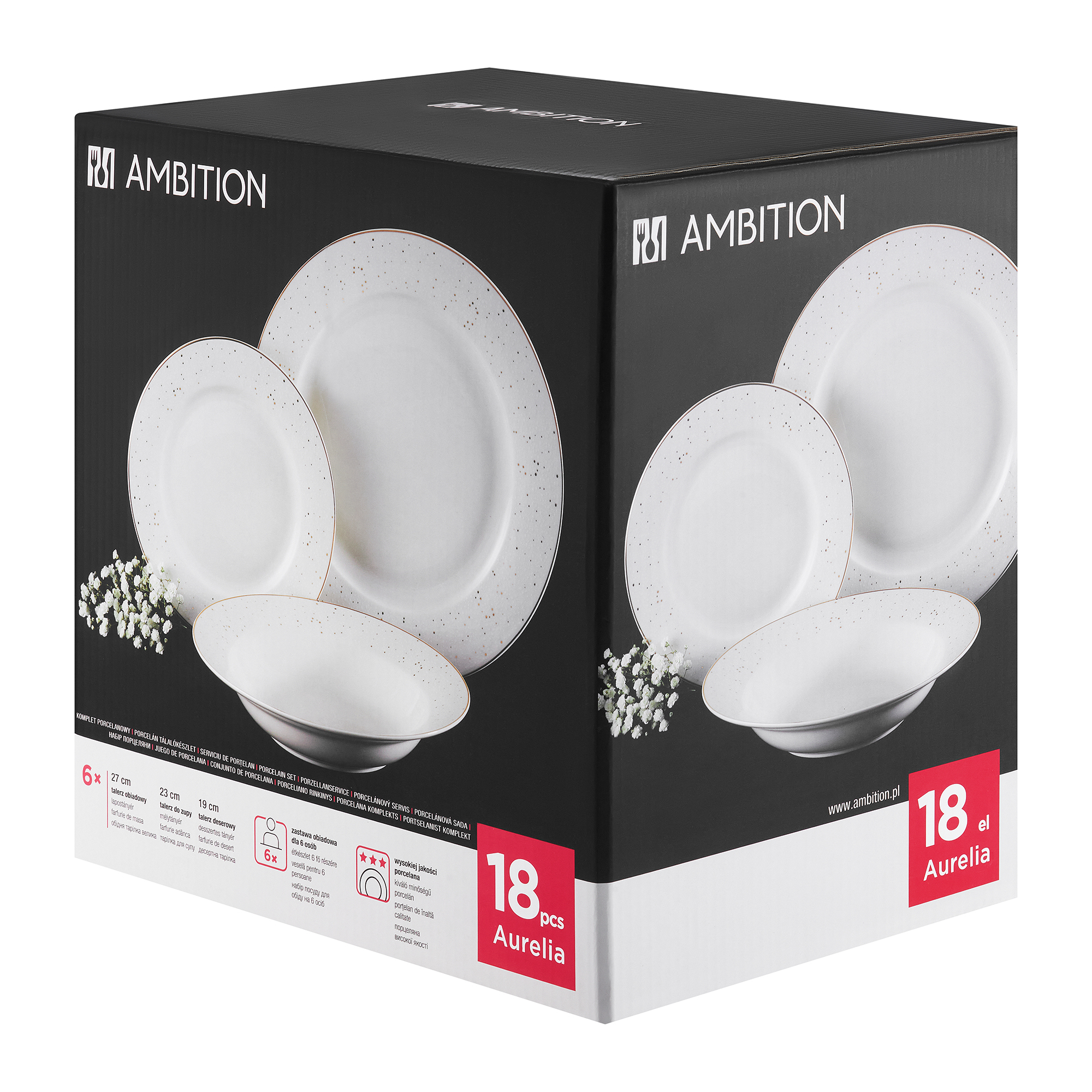 Komplet obiadowy Aurelia Ambition 18-elementowy Tanio sklep