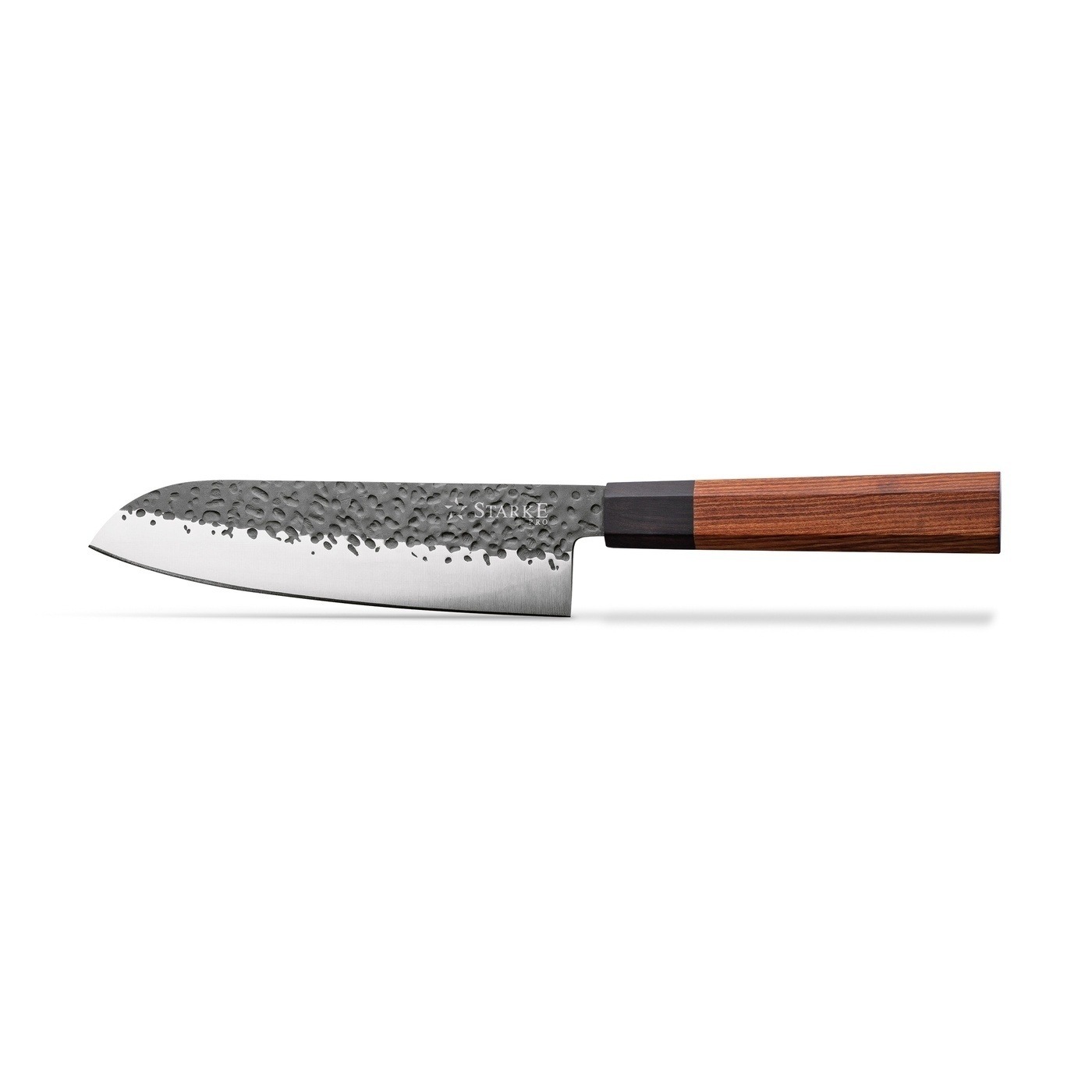 Nóż Santoku z twardej stali z drewnianą rączką Toshiro